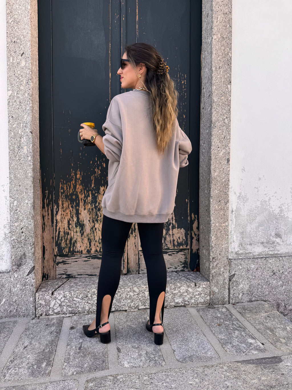 Sweatshirt Oversize Coffee LUMINA