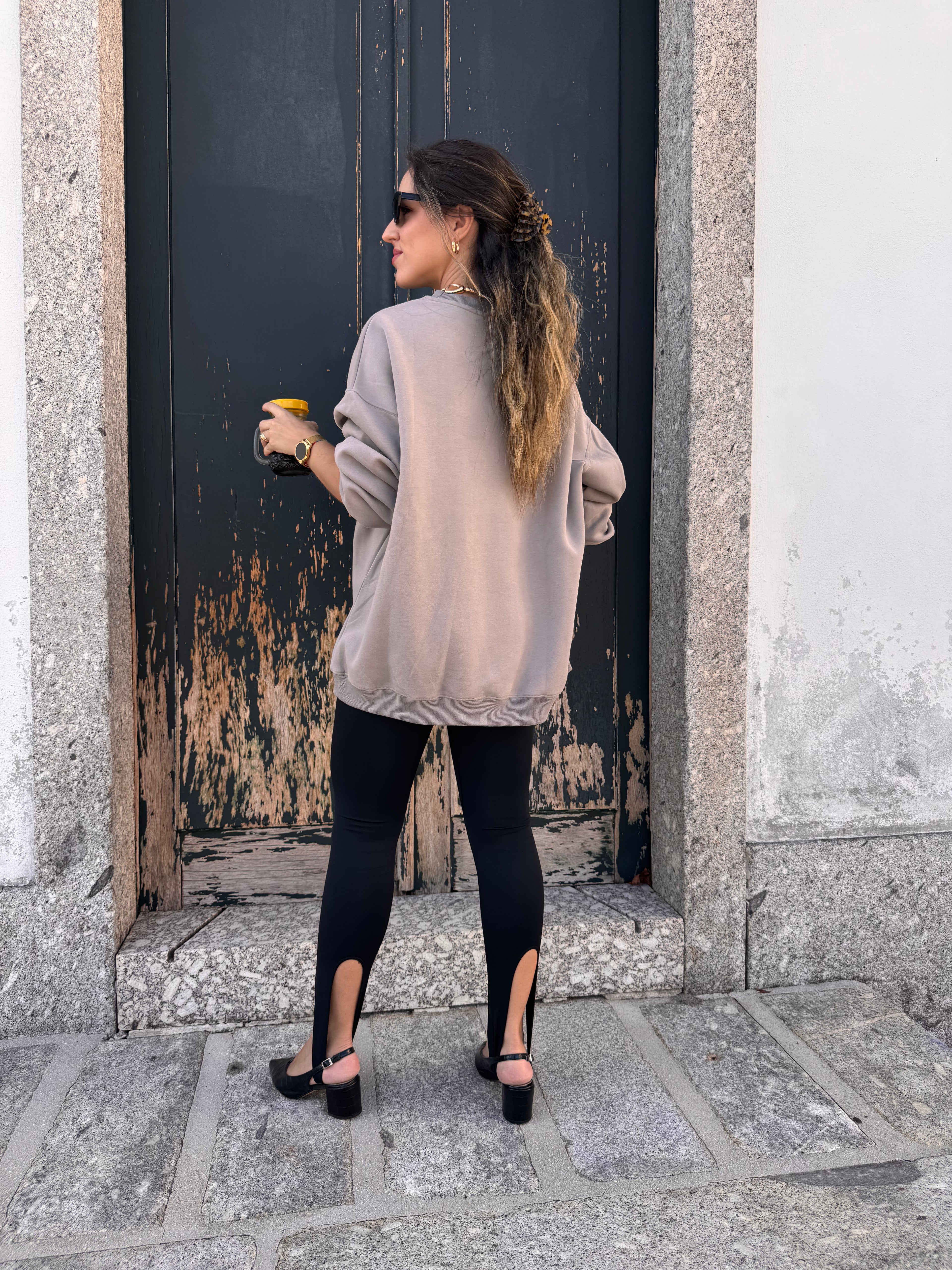 Sweatshirt Oversize Coffee LUMINA