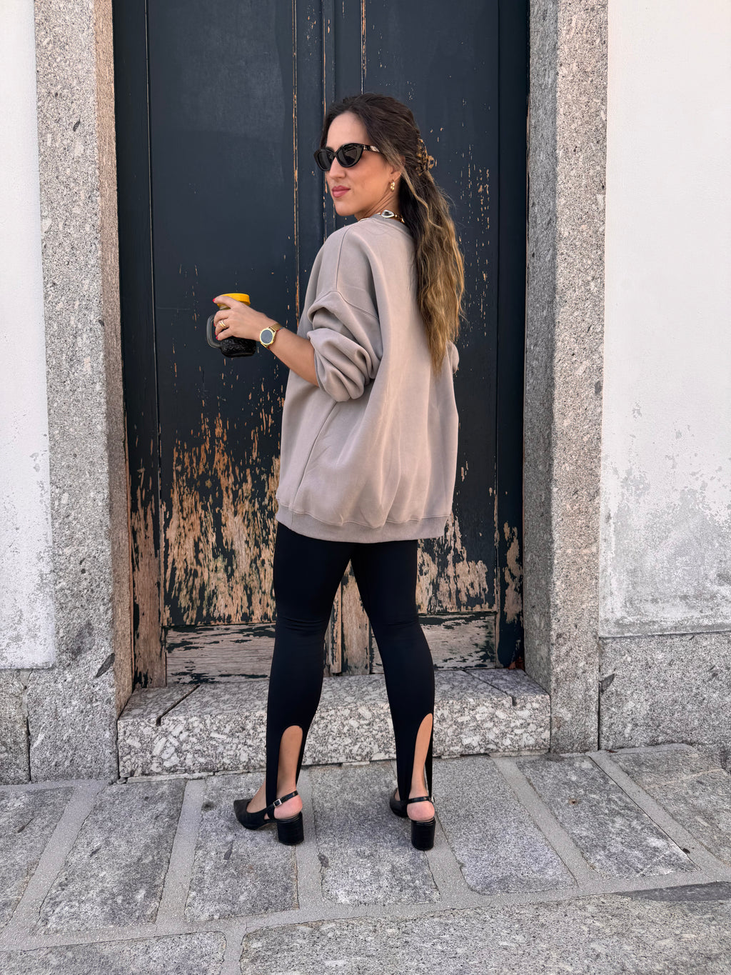 Sweatshirt Oversize Coffee LUMINA