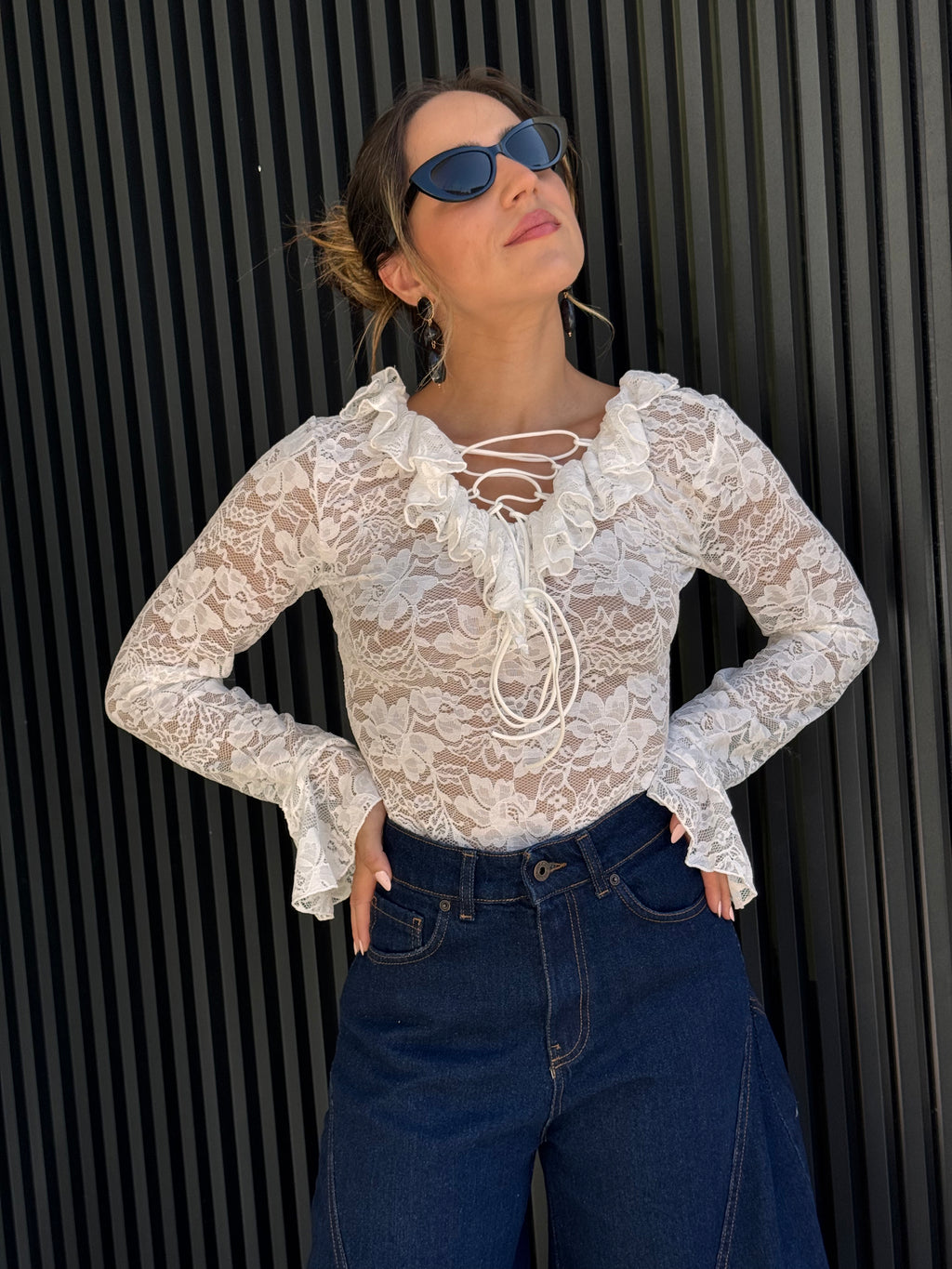 Blusa de Renda Branca