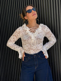 Blusa de Renda Branca