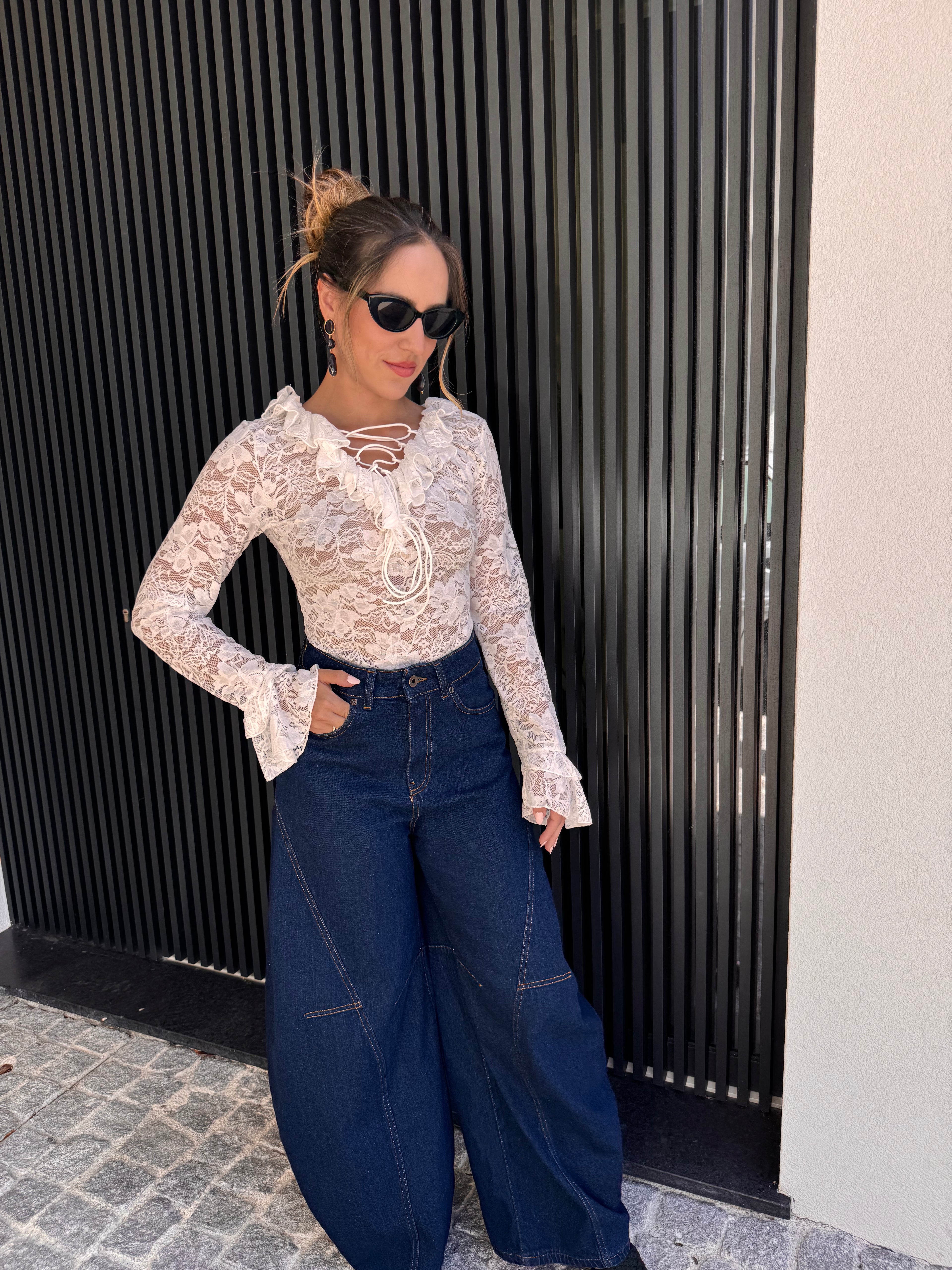 Blusa de Renda Branca