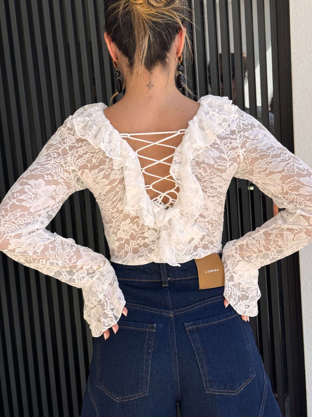 Blusa de Renda Branca